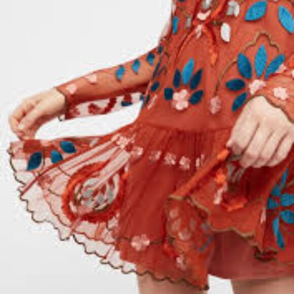 Free People “Hearts Are Wild” Mini Dress (NWOT) - Picture 12 of 13